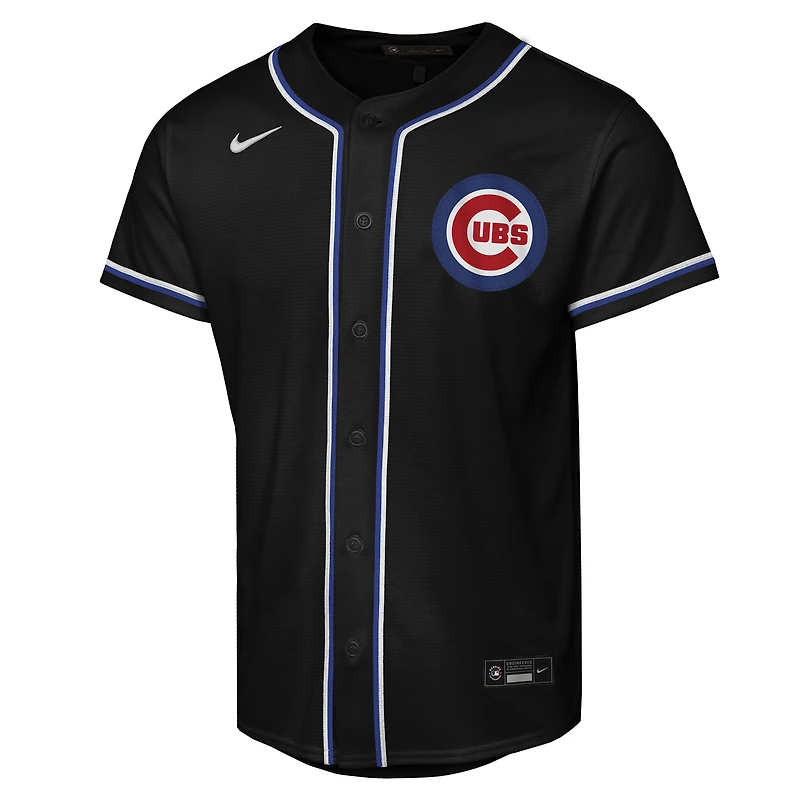 Youth Nike Seiya Suzuki Black Chicago Cubs Fashion Replica Player Jersey