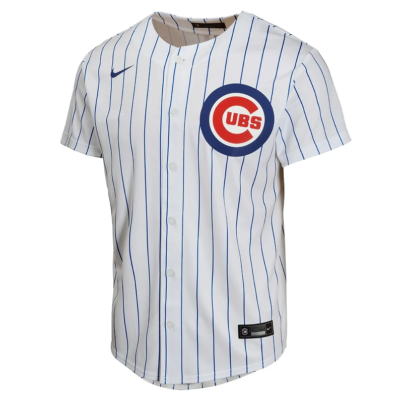 Maillot Nike Seiya Suzuki blanc pour jeune des Chicago Cubs à domicile