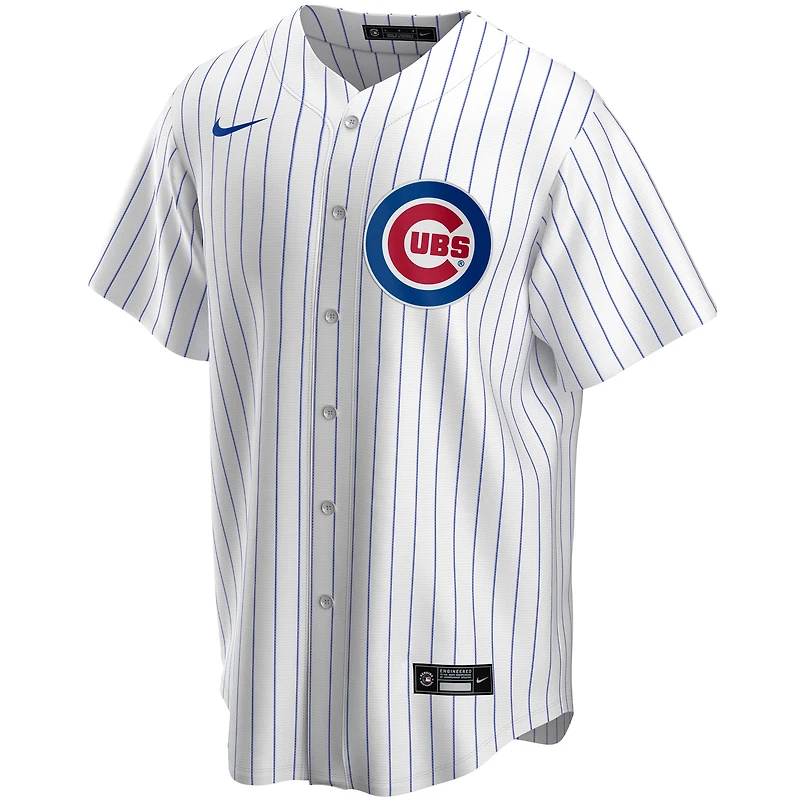 Équipe de réplique à domicile des Chicago Cubs Nike Blanc pour jeunes - Maillot