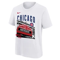 Youth Nike  White Chicago Cubs Hometown Collection T-Shirt