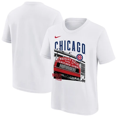 Youth Nike  White Chicago Cubs Hometown Collection T-Shirt
