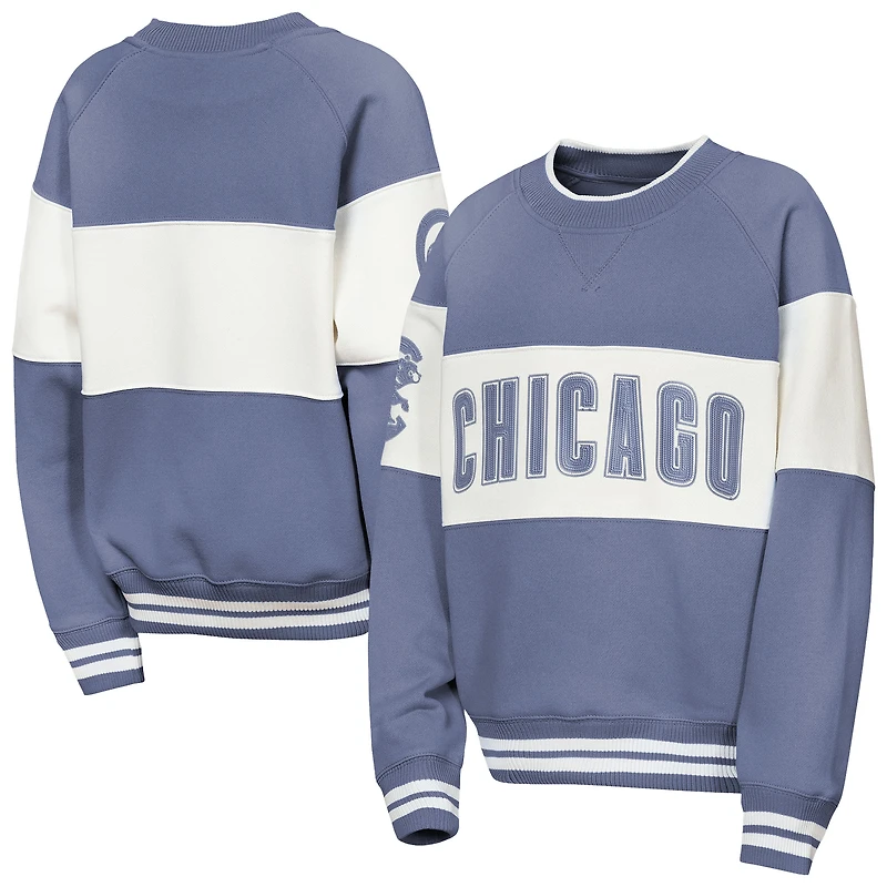Youth Outerstuff  Blue Chicago Cubs Ultimate Pastels On Base Sweatshirt