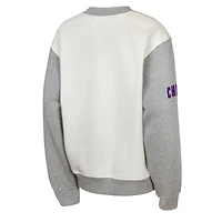 Youth Outerstuff  Cream/Gray Chicago Cubs Big League Power Hit Fleece Sweatshirt