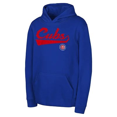 Sweat à capuche en polaire sur mesure pour jeunes Royal Chicago Cubs
