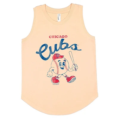 Débardeur pour enfant, couleur orange raisin, style Chicago Cubs, idéal les jours de match.