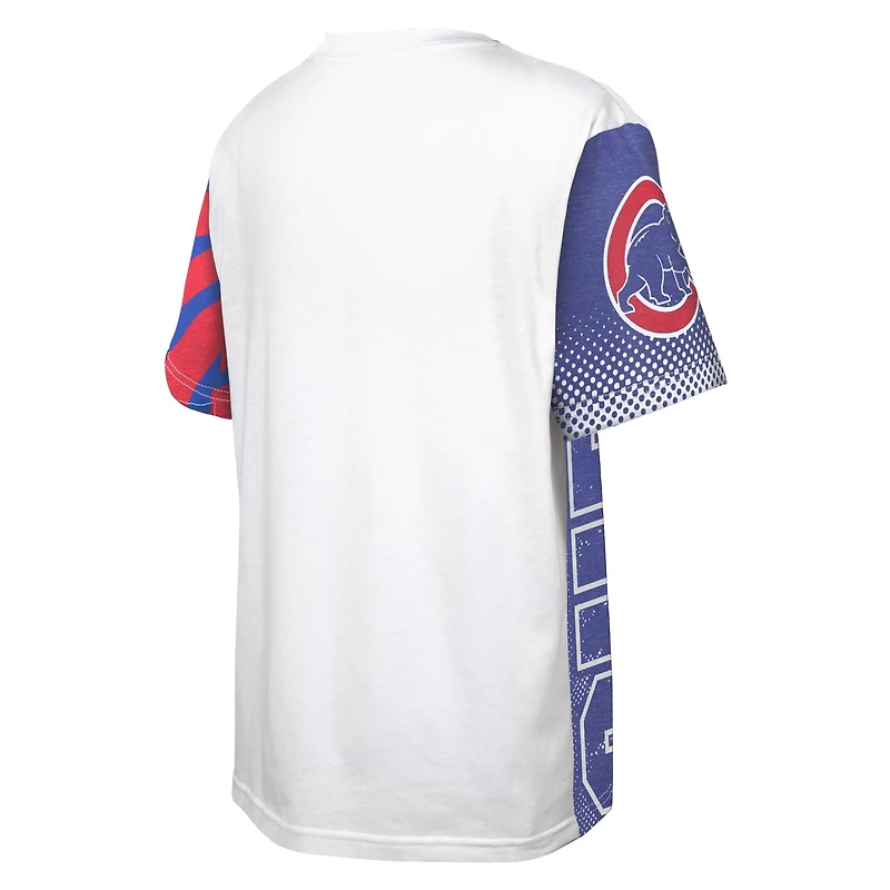 Youth White Chicago Cubs Impact Hit Bold T-Shirt