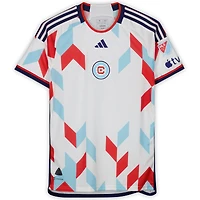 Jairo Torres Chicago Fire Autographed Fanatics Authentic Match-Used #20 White Jersey from the 2023 MLS Season