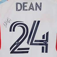 Jonathan Dean Chicago Fire Autographed Fanatics Authentic Match-Used #24 White Jersey from the 2023 MLS Season