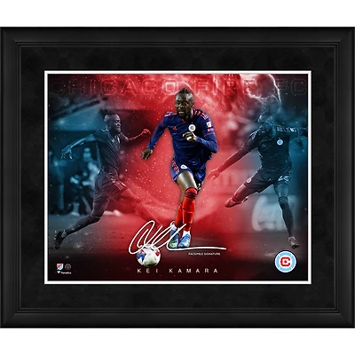 Kei Kamara Chicago Fire Framed 16" x 20" Stars of the Game Collage - Facsimile Signature