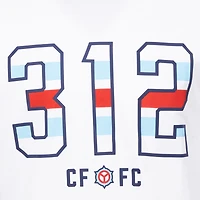 T-shirt décontracté pour homme avec motif sportif et logo des Chicago Fire Game Day blanc en Suède