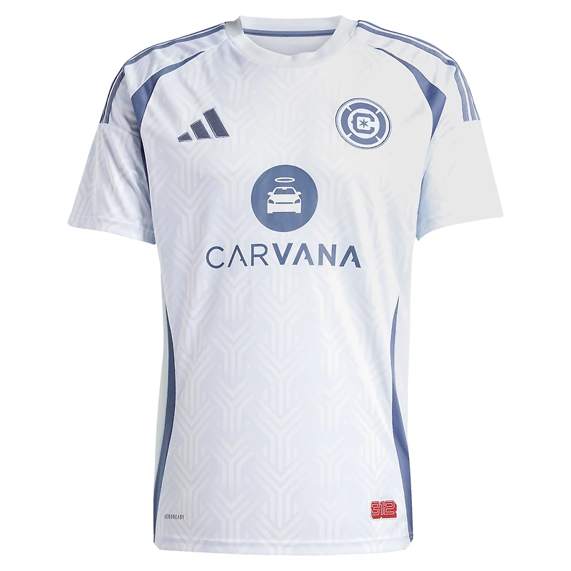 Maillot de joueur réplique du kit municipal Chicago Fire 2025 bleu clair Brian Gutierrez adidas pour homme