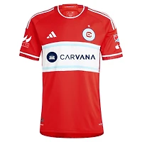 Men's adidas Brian Gutierrez Red Chicago Fire 2024 Return To Authentic Player Jersey