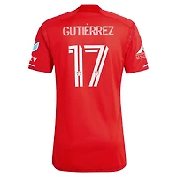 Men's adidas Brian Gutierrez Red Chicago Fire 2024 Return To Authentic Player Jersey