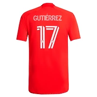 Men's adidas Brian Gutierrez Red Chicago Fire 2024 Return To Replica Player Jersey