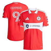 Maillot authentique adidas Hugo Cuypers rouge Chicago Fire 2026 Forever Red pour homme