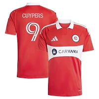 Men's adidas Hugo Cuypers Red Chicago Fire 2026 Forever Replica Jersey