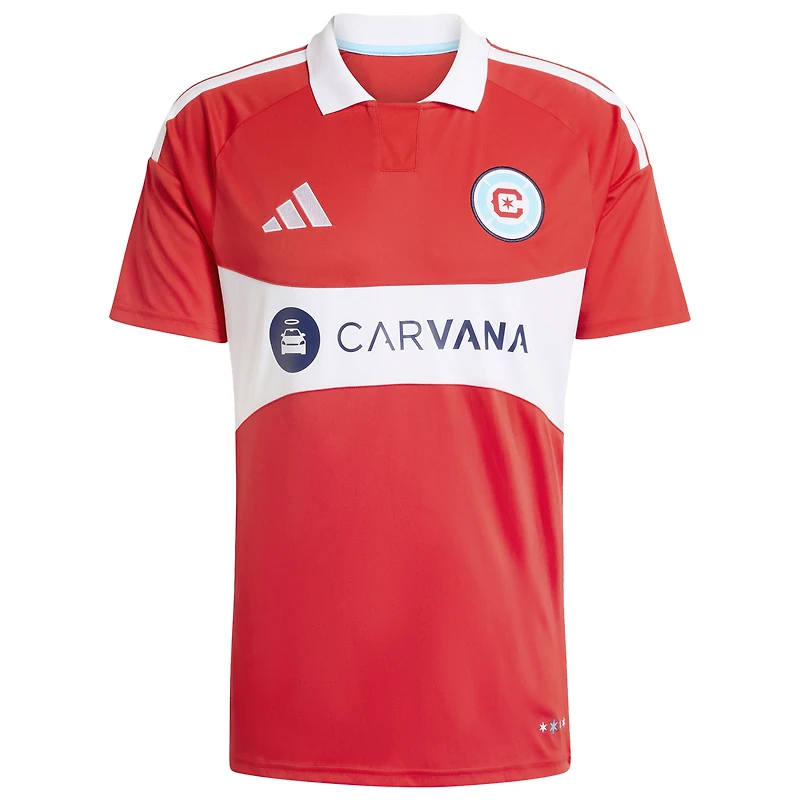 Men's adidas Joel Waterman Red Chicago Fire 2026 Forever Replica Jersey