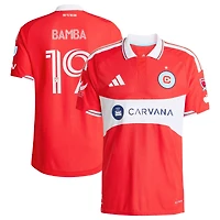 Men's adidas Jonathan Bamba Red Chicago Fire 2026 Forever On-Field Authentic Patch Jersey