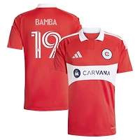 Men's adidas Jonathan Bamba Red Chicago Fire 2026 Forever Replica Jersey