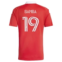 Men's adidas Jonathan Bamba Red Chicago Fire 2026 Forever Replica Jersey