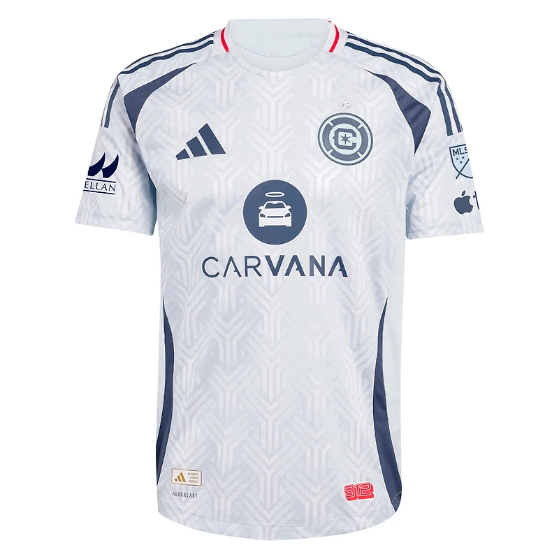 Men's adidas Kellyn Acosta Light Blue Chicago Fire 2025 The Municipal Kit Authentic Player Jersey