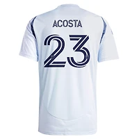 Men's adidas Kellyn Acosta Light Blue Chicago Fire 2025 The Municipal Kit Replica Player Jersey