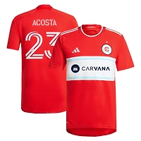 Men's adidas Kellyn Acosta Red Chicago Fire 2024 Return To Replica Player Jersey