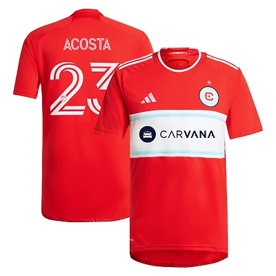 Men's adidas Kellyn Acosta Red Chicago Fire 2024 Return To Replica Player Jersey