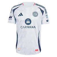 Maillot authentique The Municipal Kit Chicago Fire 2025 bleu clair adidas pour homme