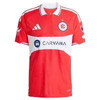 Men's adidas Mbekezeli Mbokazi Red Chicago Fire 2026 Forever On-Field Authentic Patch Jersey
