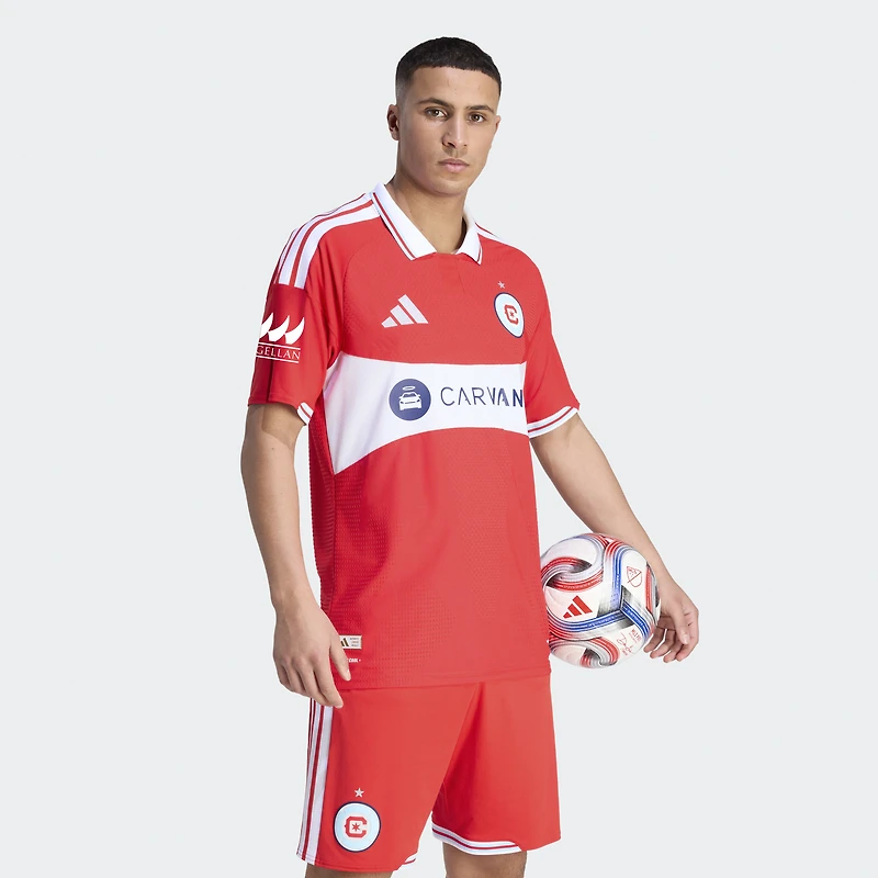 Maillot authentique adidas Chicago Fire rouge 2026 Forever Red pour homme