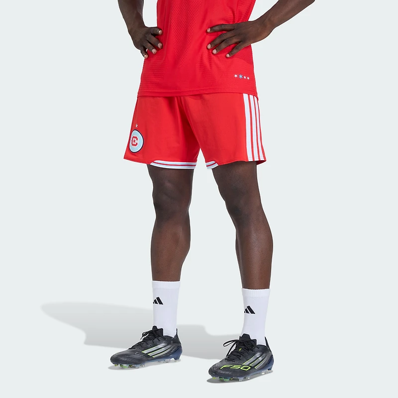 Short authentique adidas Chicago Fire rouge 2026 pour homme