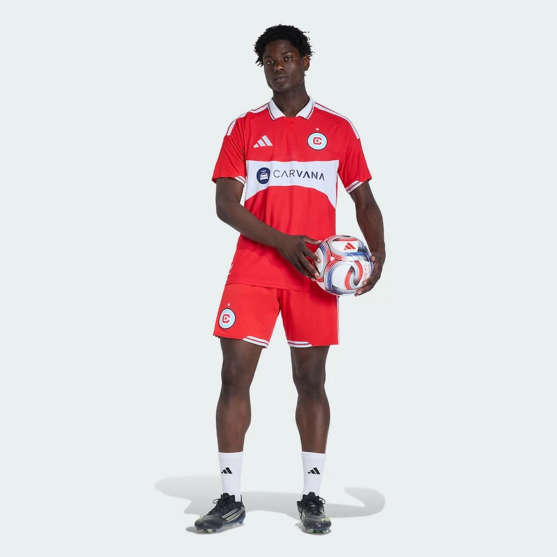 Short authentique adidas Chicago Fire rouge 2026 pour homme