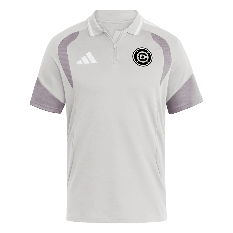 Polo de compétition adidas Silver Chicago Fire 2026 Tiro pour homme