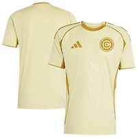 Men's adidas Tan Chicago Fire 2025 One Planet Pre-Match Top