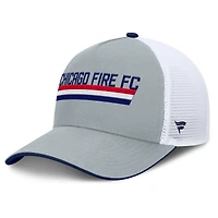 Men's Fanatics Gray Chicago Fire Knuckle Trucker Adjustable Hat