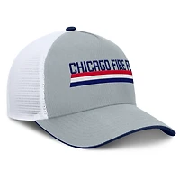 Casquette trucker ajustable Fanatics grise Chicago Fire Knuckle pour homme