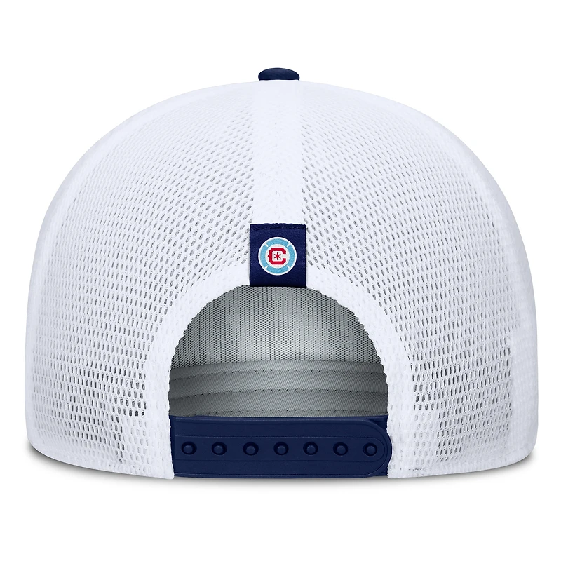 Casquette trucker ajustable Fanatics grise Chicago Fire Knuckle pour homme