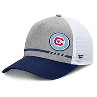 Casquette ajustable Fanatics pour homme, gris chiné, Chicago Fire, à bloc bas