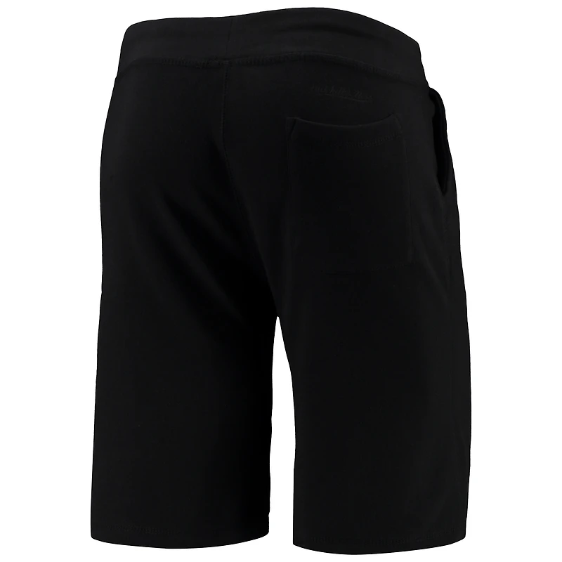 Men's Mitchell & Ness Chicago Fire All Black Fleece Shorts