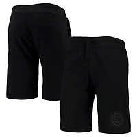Men's Mitchell & Ness Chicago Fire All Black Fleece Shorts