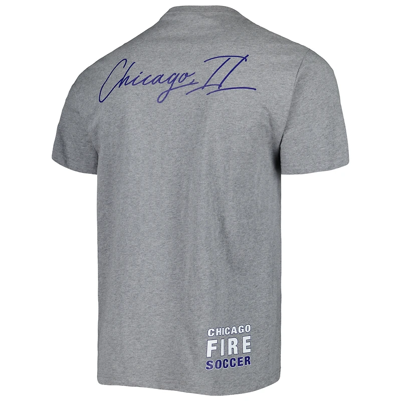 Men's Mitchell & Ness Gray Chicago Fire City Tee