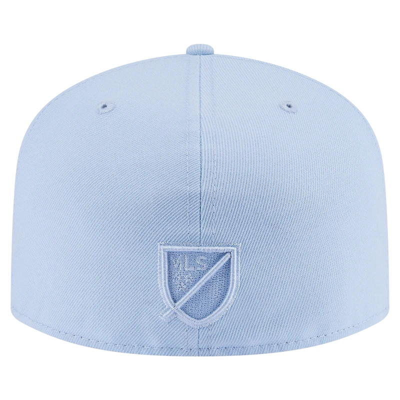 Men's New Era Light Blue Chicago Fire Color Pack A-Frame 59FIFTY Fitted Hat