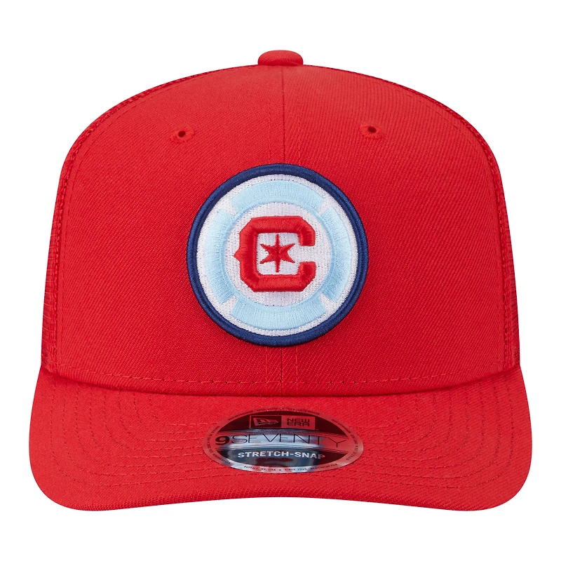 Casquette ajustable New Era rouge Chicago Fire Jersey Hook 9SEVENTY pour homme