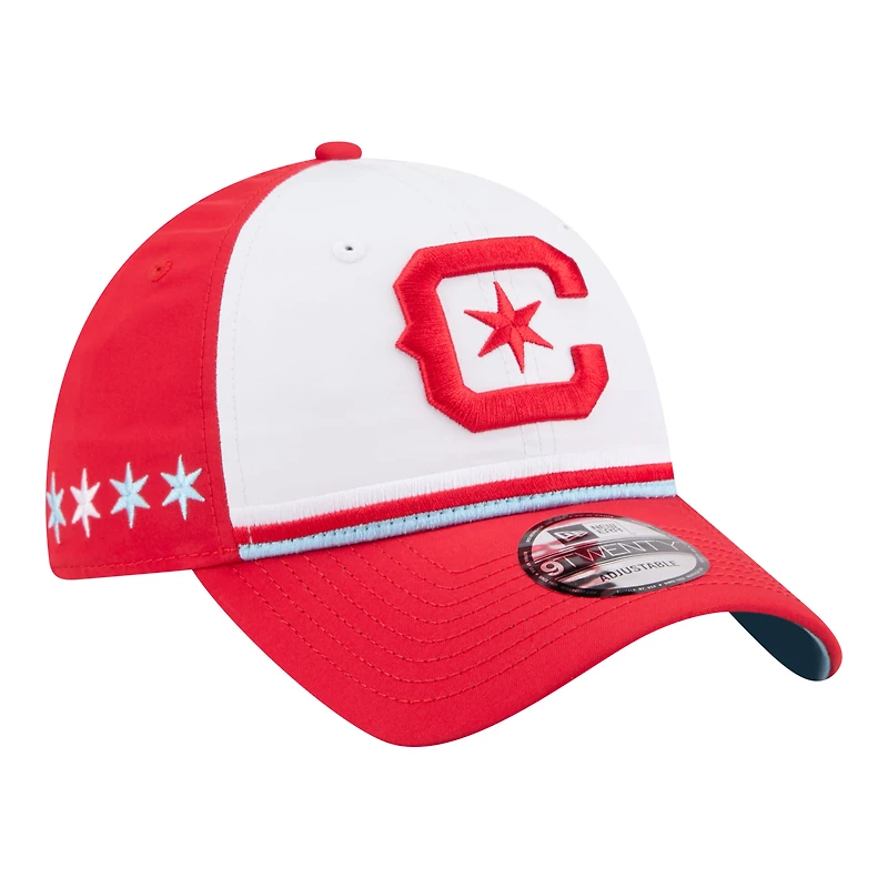 Men's New Era White Chicago Fire 2026 Jersey Hook 9TWENTY Adjustable Hat