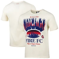 Men's Sport Design Sweden Cream Chicago Fire Old School Graphic Relaxed T-Shirt