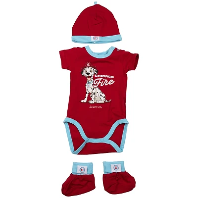 Newborn Sport Design Sweden  Red Chicago Fire New Recruit Gift Set