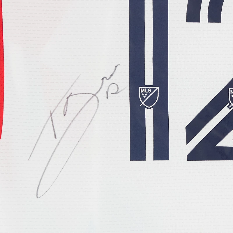 Tom Barlow Chicago Fire Autographed Match-Used #12 White adidas Jersey from the 2024 MLS Season - Size L