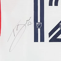 Tom Barlow Chicago Fire Autographed Match-Used #12 White adidas Jersey from the 2024 MLS Season - Size L
