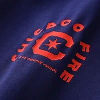 T-shirt unisexe Live Breathe Futbol Navy Chicago Fire Tunnel